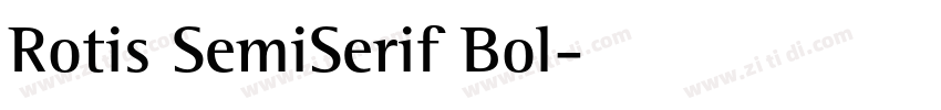 Rotis SemiSerif Bol字体转换
